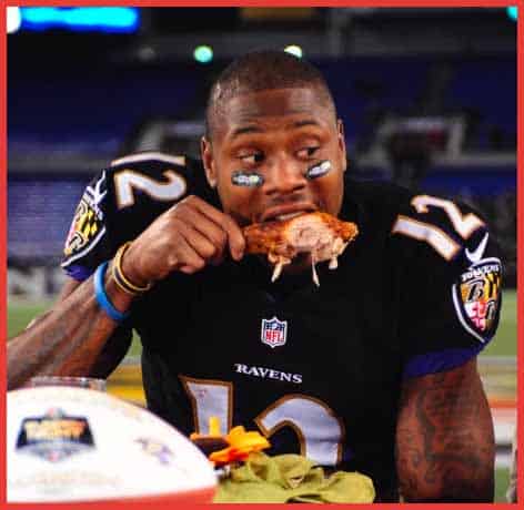 Ravens eat the bird