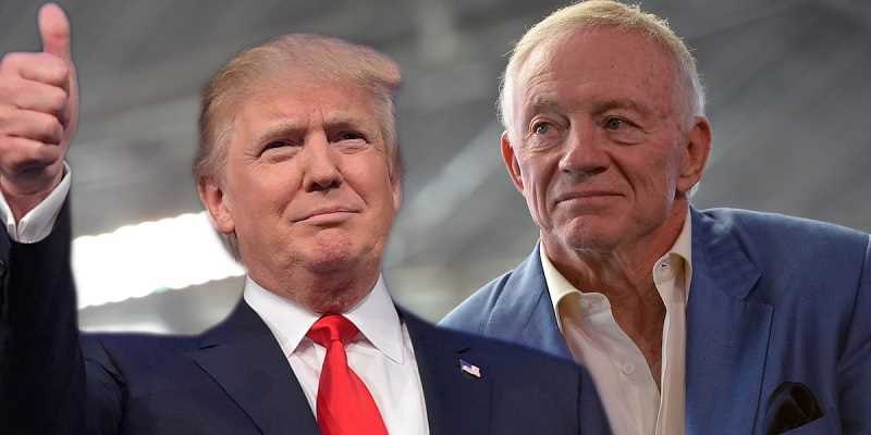 Donald Trump and Jerry Jones