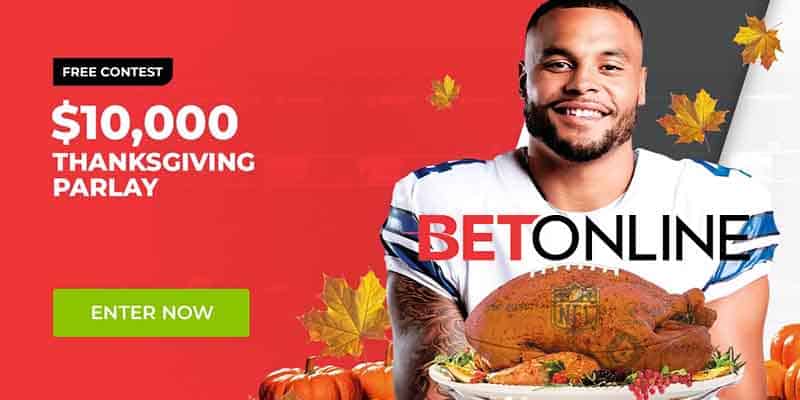 Thanksgiving Day Parlay Special At BetOnline Cowboys Betting Odds Prescott