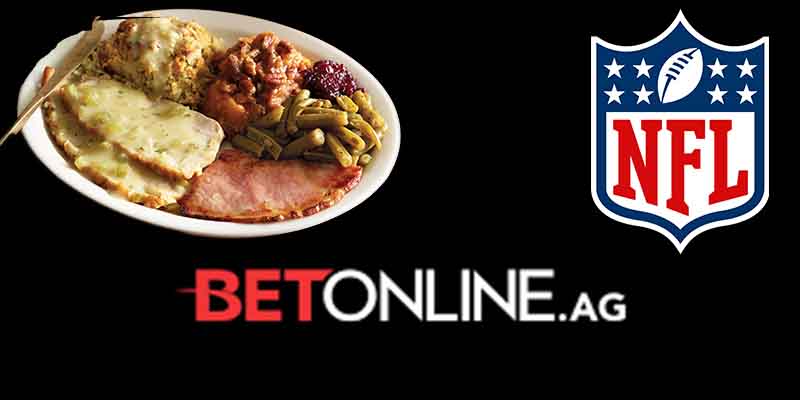 NFL odds BetOnline Thanksgiving football betting